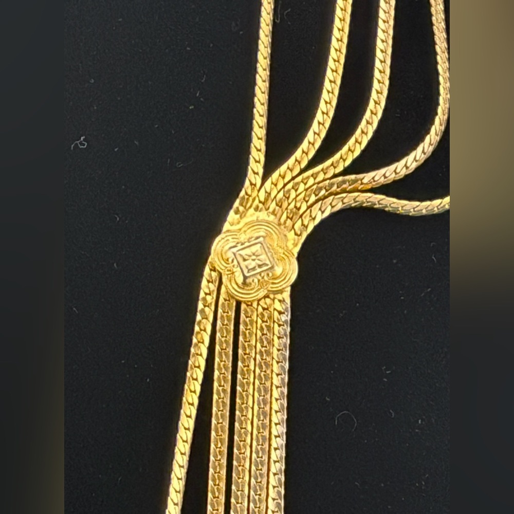 CHRISTIAN DIOR VINTAGE 1970’s GOLD-PLATED
SWAG NECKLACE BELT - Picture 6 of 9